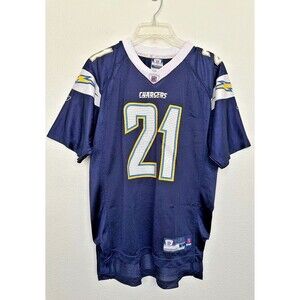 Chargers Tomlinson #21 NFL Reebok Jersey Blue Authentic Youth Large (14-16)